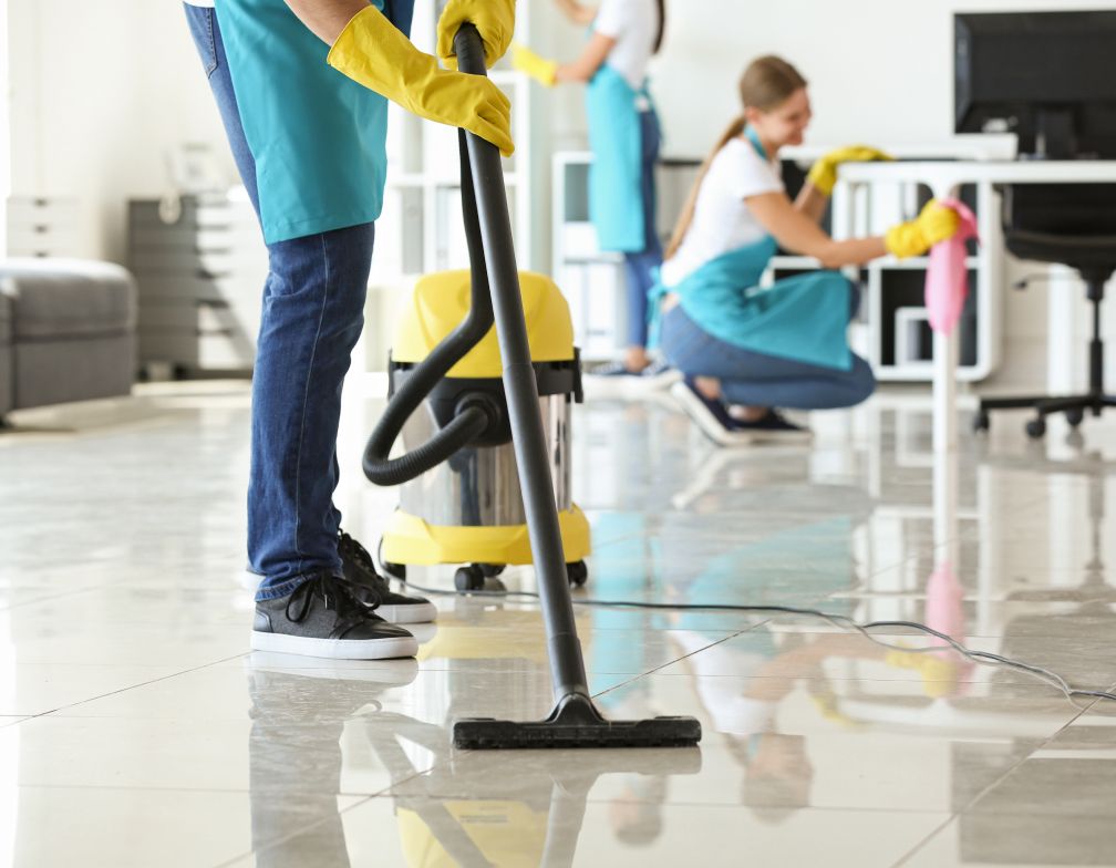 Unterhaltsreinigung in Büroräumen